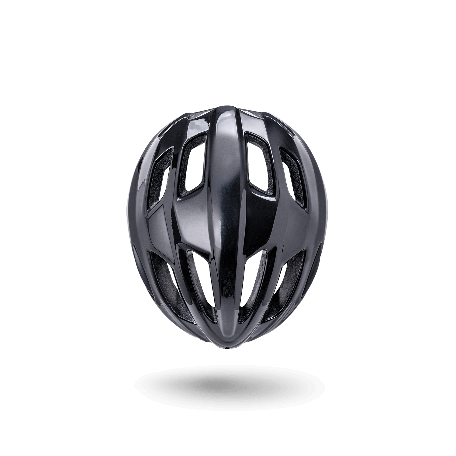 Sleek black Prime 2.0 helmet showcasing lightweight design and superior protection for cyclists.